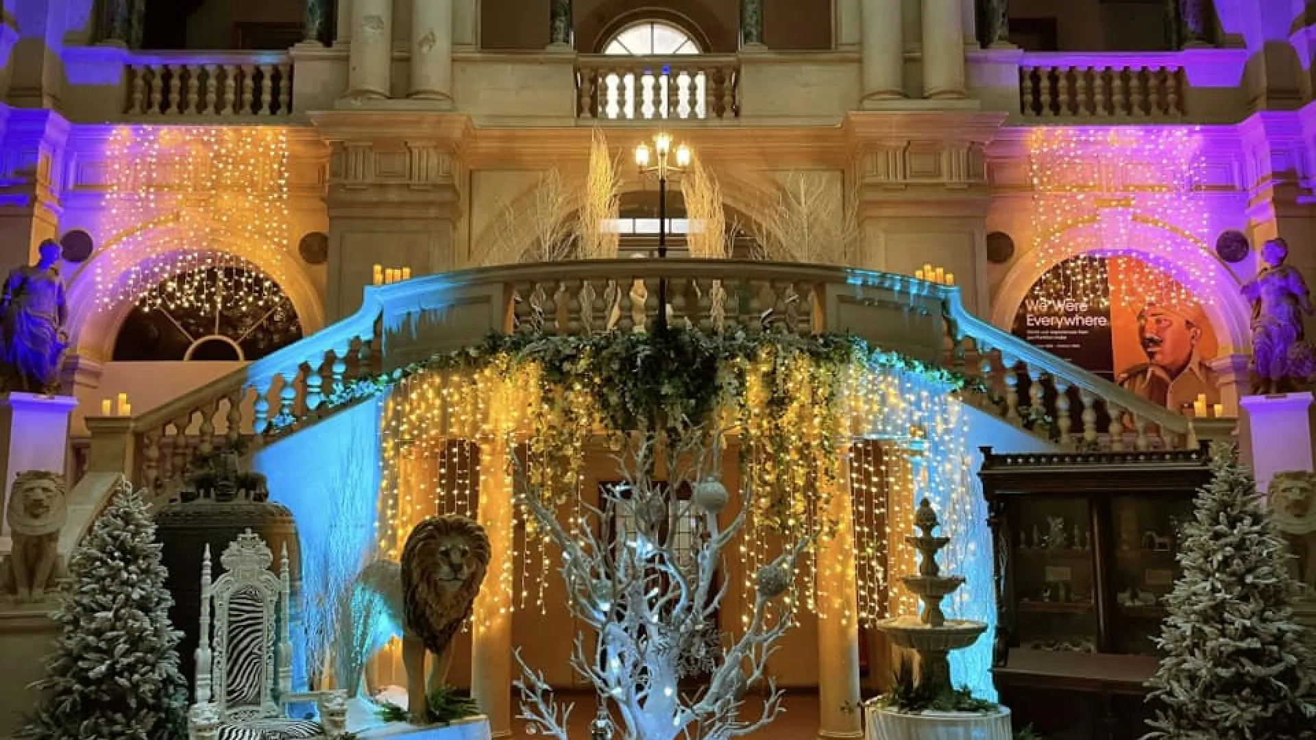 BMAG Christmas feature room setup